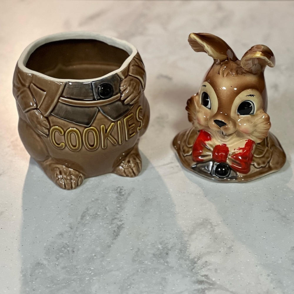 Vintage 1950's Royal Sealy Rabbit Cookie Jar - Picture 3 of 8